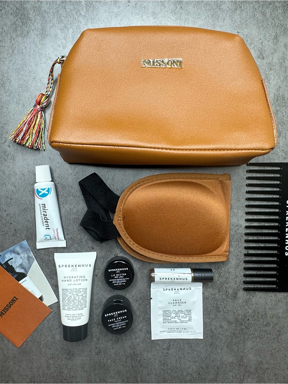 Missoni x Saudia Airlines First Class Amenity Kit Travel Bag